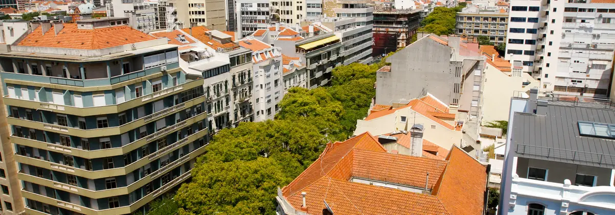 Vista do bairro Avenidas Novas, Lisboa