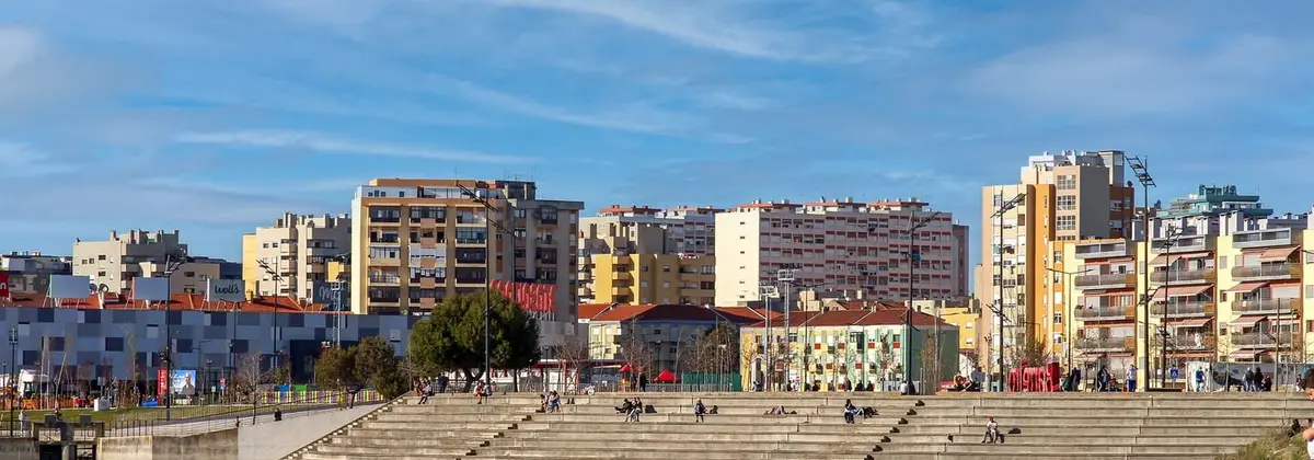 Vista do bairro Barreiro, Lisboa
