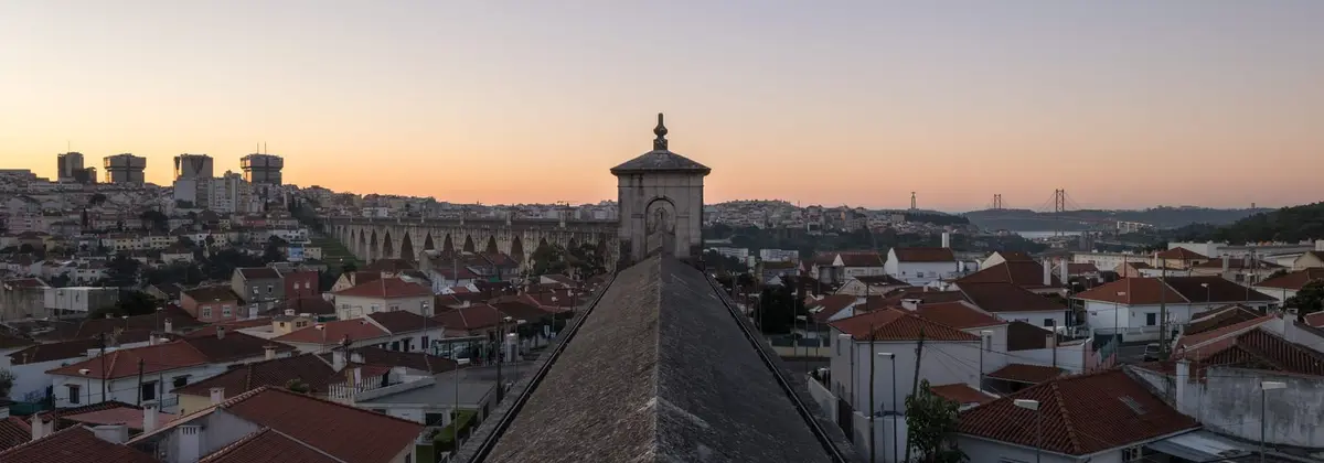 Vista do bairro Campolide, Lisboa